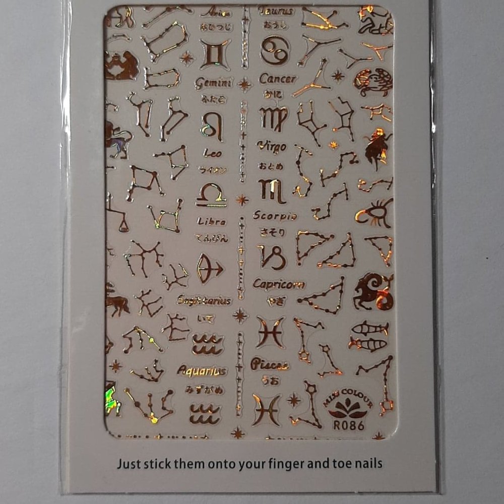 constellation nail sticker